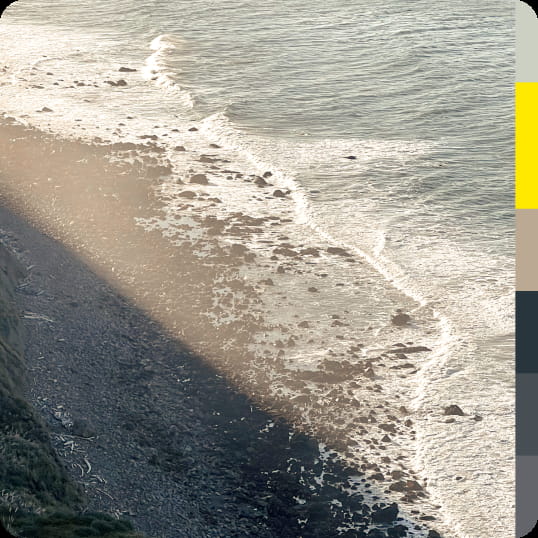 A song by Hanai Muhammad, inspired by days on the beach, featuring own vocals, guitar, and cover art.