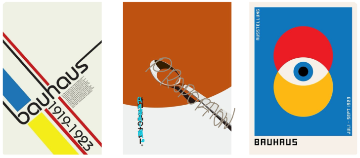 Bauhaus inspired style because proportional concepts and theories are foundational aspects of original Bauhaus design by Hanai Muhammad